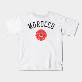 Morocco Soccer Team Heritage Flag Kids T-Shirt